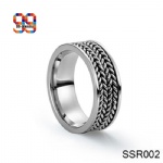 316L stainless steel lucky wedding ring