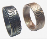 Damascus steel ring